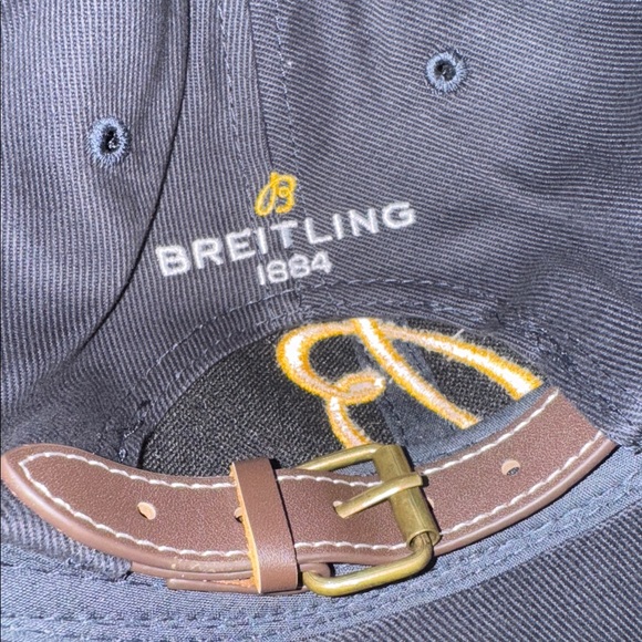 Breitling Hat Blue 1884 Graphic NEW OSFA Watch Company Cap Embroidered Logo - Picture 2 of 4